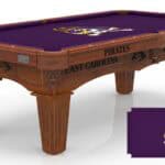 East Carolina University Pool Table with Chardonnay Finish and Tapered Leg 11 East Carolina University Pool Table with Chardonnay Finish and Tapered Leg