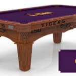 Louisiana State University Pool Table with Chardonnay Finish and Tapered Leg 11 Louisiana State University Pool Table with Chardonnay Finish and Tapered Leg