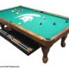 Miami (OH) University Pool Table with Navajo Finish and Claw Leg - Cave ...