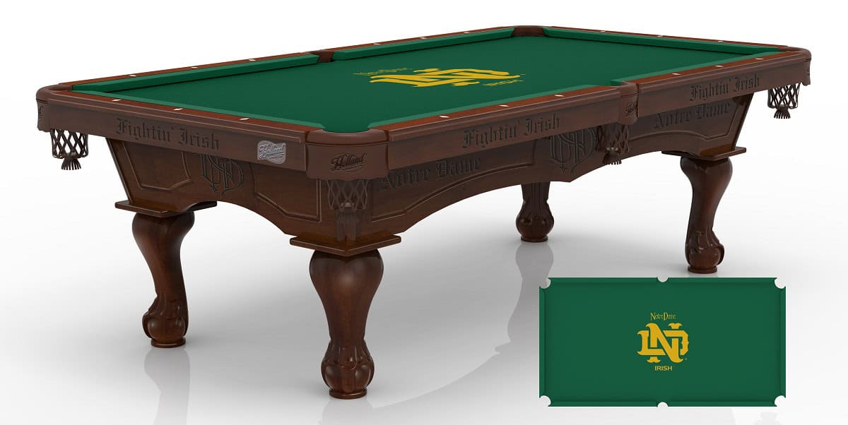 Notre Dame (Vintage) Pool Table with Navajo Finish and Claw Leg 1 Notre Dame (Vintage) Pool Table with Navajo Finish and Claw Leg