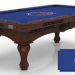 Boise State University Pool Table with Navajo Finish and Claw Leg