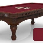 Boston College Pool Table with Navajo Finish and Claw Leg