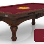Central Michigan University Pool Table with Navajo Finish and Claw Leg 11 Central Michigan University Pool Table with Navajo Finish and Claw Leg