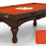 Clemson University Pool Table with Navajo Finish and Claw Leg 11 Clemson University Pool Table with Navajo Finish and Claw Leg