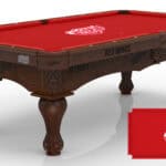 Detroit Red Wings Pool Table with Navajo Finish and Claw Leg 11 Detroit Red Wings Pool Table with Navajo Finish and Claw Leg