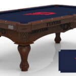 University of Dayton Pool Table with Navajo Finish and Claw Leg 11 University of Dayton Pool Table with Navajo Finish and Claw Leg