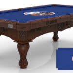 New York Islanders Pool Table with Navajo Finish and Claw Leg