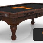 University of Tennessee Pool Table with Navajo Finish and Claw Leg