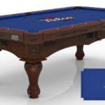 University of Tulsa Pool Table with Navajo Finish and Claw Leg 11 University of Tulsa Pool Table with Navajo Finish and Claw Leg