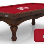 University of Utah Pool Table with Navajo Finish and Claw Leg 11 University of Utah Pool Table with Navajo Finish and Claw Leg