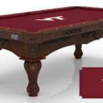 Virginia Tech University Pool Table with Navajo Finish and Claw Leg