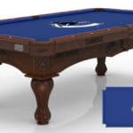 Vancouver Canucks Pool Table with Navajo Finish and Claw Leg