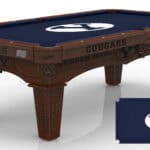 Brigham Young University Pool Table with Navajo Finish and Tapered Leg 11 Brigham Young University Pool Table with Navajo Finish and Tapered Leg