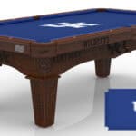 University of Kentucky Pool Table with Navajo Finish and Tapered Leg 11 University of Kentucky Pool Table with Navajo Finish and Tapered Leg
