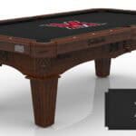 Miami (OH) University Pool Table with Navajo Finish and Tapered Leg