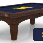 University of Michigan Pool Table with Navajo Finish and Tapered Leg 11 University of Michigan Pool Table with Navajo Finish and Tapered Leg