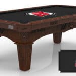 New Jersey Devils Pool Table with Navajo Finish and Tapered Leg 11 New Jersey Devils Pool Table with Navajo Finish and Tapered Leg