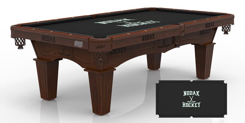 University of North Dakota (Hockey) Pool Table with Navajo Finish and Tapered Leg 1 University of North Dakota (Hockey) Pool Table with Navajo Finish and Tapered Leg