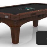 San Jose Sharks Pool Table with Navajo Finish and Tapered Leg