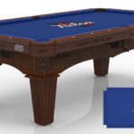 University of Tulsa Pool Table with Navajo Finish and Tapered Leg 11 University of Tulsa Pool Table with Navajo Finish and Tapered Leg