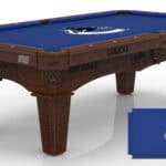 Vancouver Canucks Pool Table with Navajo Finish and Tapered Leg
