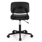 PU Leather Adjustable Office Chair with Ergonomic Backrest and Swivel