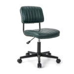 PU Leather Adjustable Office Chair with Ergonomic Backrest and Swivel