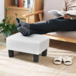 PU Leather Rectangular Ottoman Footstool with Sturdy Wood Frame 36 PU Leather Rectangular Ottoman Footstool with Sturdy Wood Frame