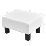 PU Leather Rectangular Ottoman Footstool with Sturdy Wood Frame 39 PU Leather Rectangular Ottoman Footstool with Sturdy Wood Frame