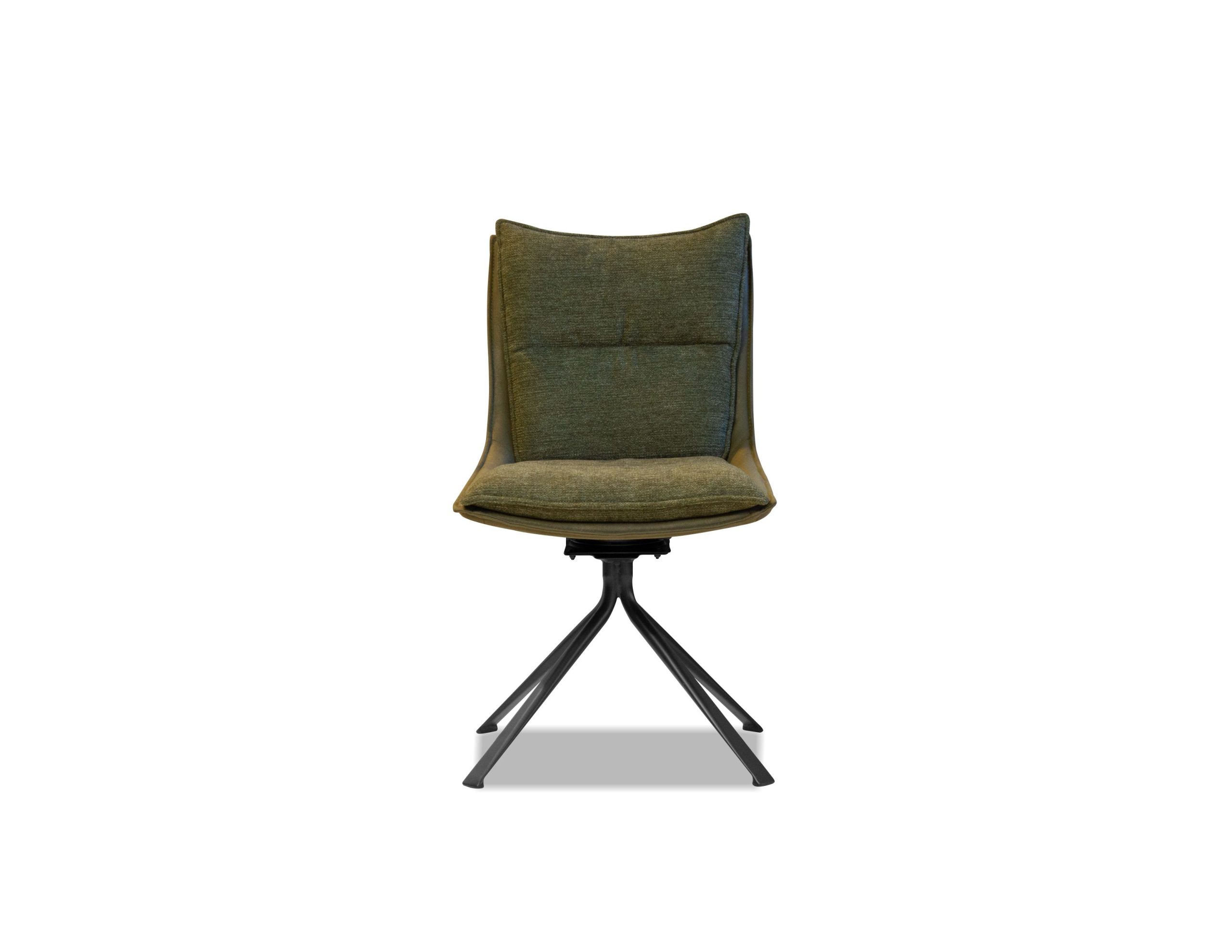 PUCCINI Evergreen Swivel Dining Chair Black Steel Base 2 PUCCINI Evergreen Swivel Dining Chair Black Steel Base - Image 2
