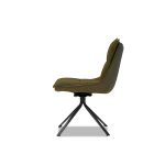 PUCCINI Evergreen Swivel Dining Chair Black Steel Base 9 PUCCINI Evergreen Swivel Dining Chair Black Steel Base