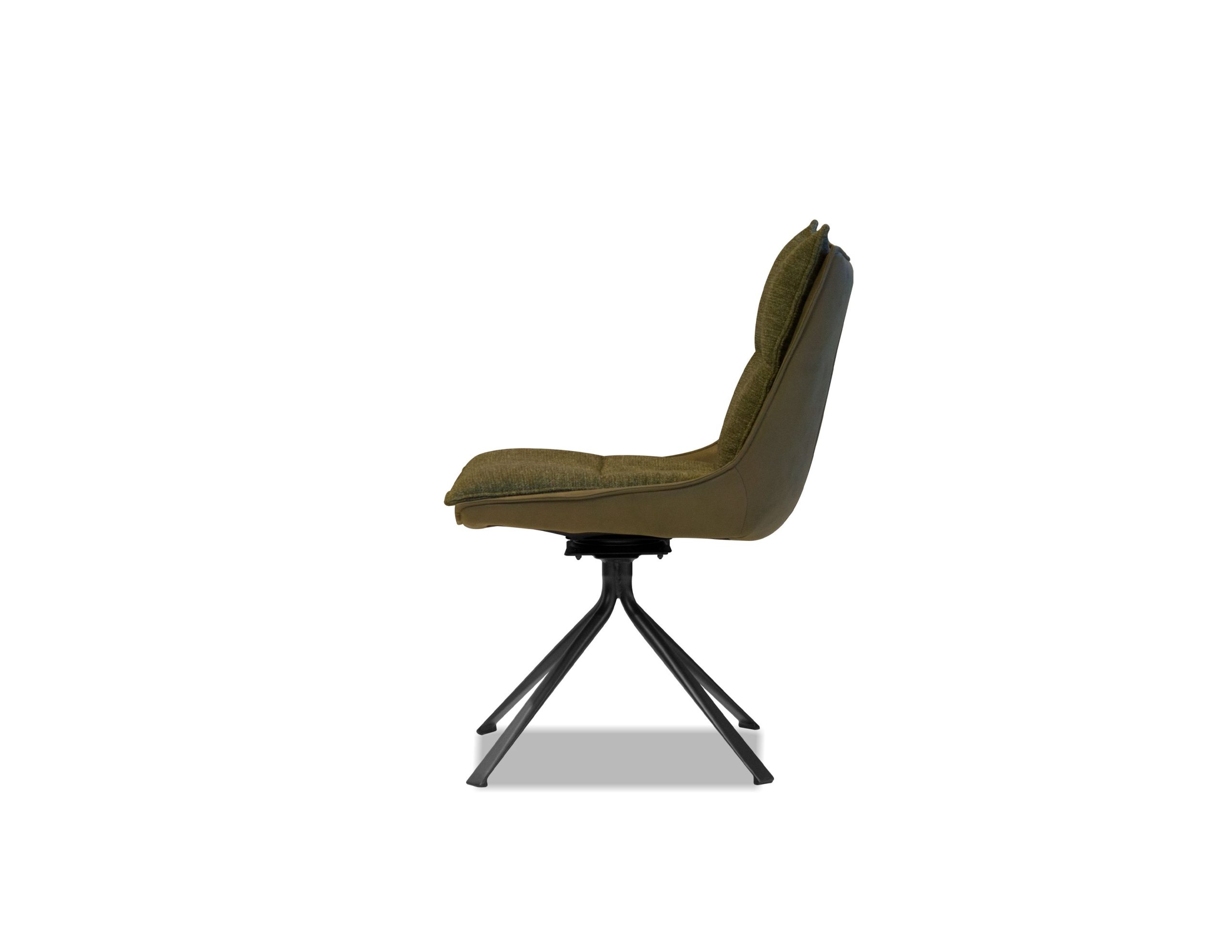 PUCCINI Evergreen Swivel Dining Chair Black Steel Base 3 PUCCINI Evergreen Swivel Dining Chair Black Steel Base - Image 3