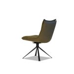 PUCCINI Evergreen Swivel Dining Chair Black Steel Base 10 PUCCINI Evergreen Swivel Dining Chair Black Steel Base
