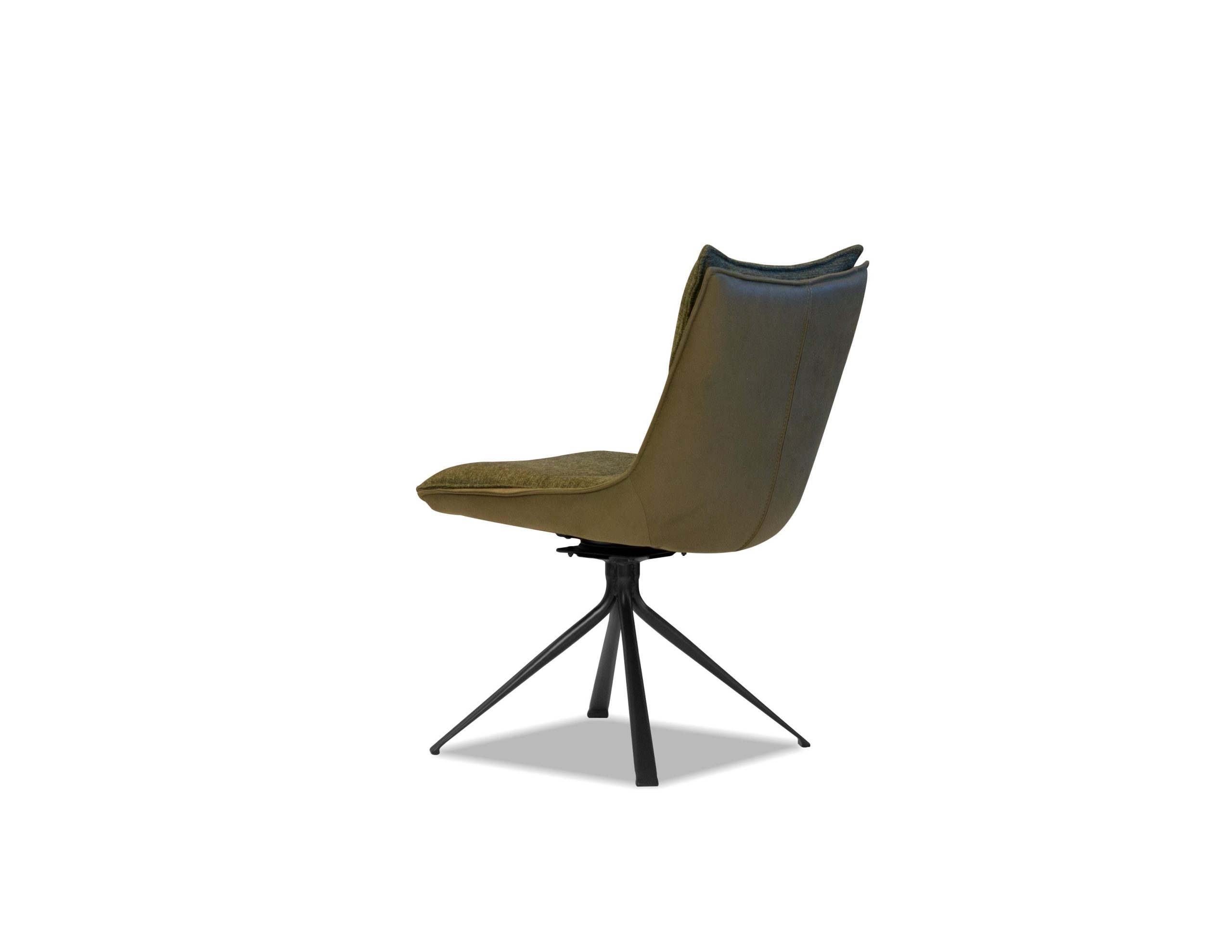 PUCCINI Evergreen Swivel Dining Chair Black Steel Base 4 PUCCINI Evergreen Swivel Dining Chair Black Steel Base - Image 4