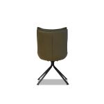 PUCCINI Evergreen Swivel Dining Chair Black Steel Base 11 PUCCINI Evergreen Swivel Dining Chair Black Steel Base