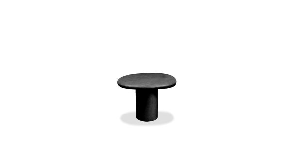 PUDDLE Dusk Black MicroSkin Low Water Resistant End Table