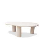 PUDDLE Ivory MicroSkin Indoor Outdoor Coffee Table 4 PUDDLE Ivory MicroSkin Indoor Outdoor Coffee Table