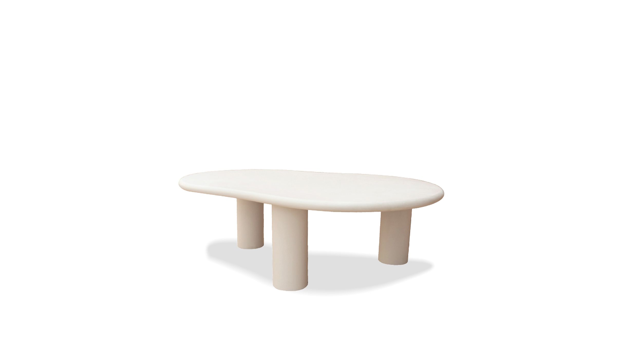 PUDDLE Ivory MicroSkin Indoor Outdoor Coffee Table 1 PUDDLE Ivory MicroSkin Indoor Outdoor Coffee Table
