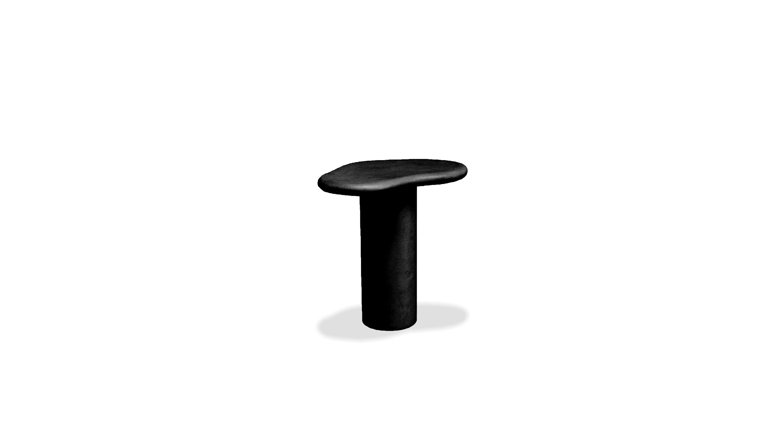 PUDDLE Tall Dusk Black MicroSkin Water Resistant End Table 1 PUDDLE Tall Dusk Black MicroSkin Water Resistant End Table