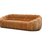 PUFFIN Toffee Chenille 3-Seater Sofa 105 inch