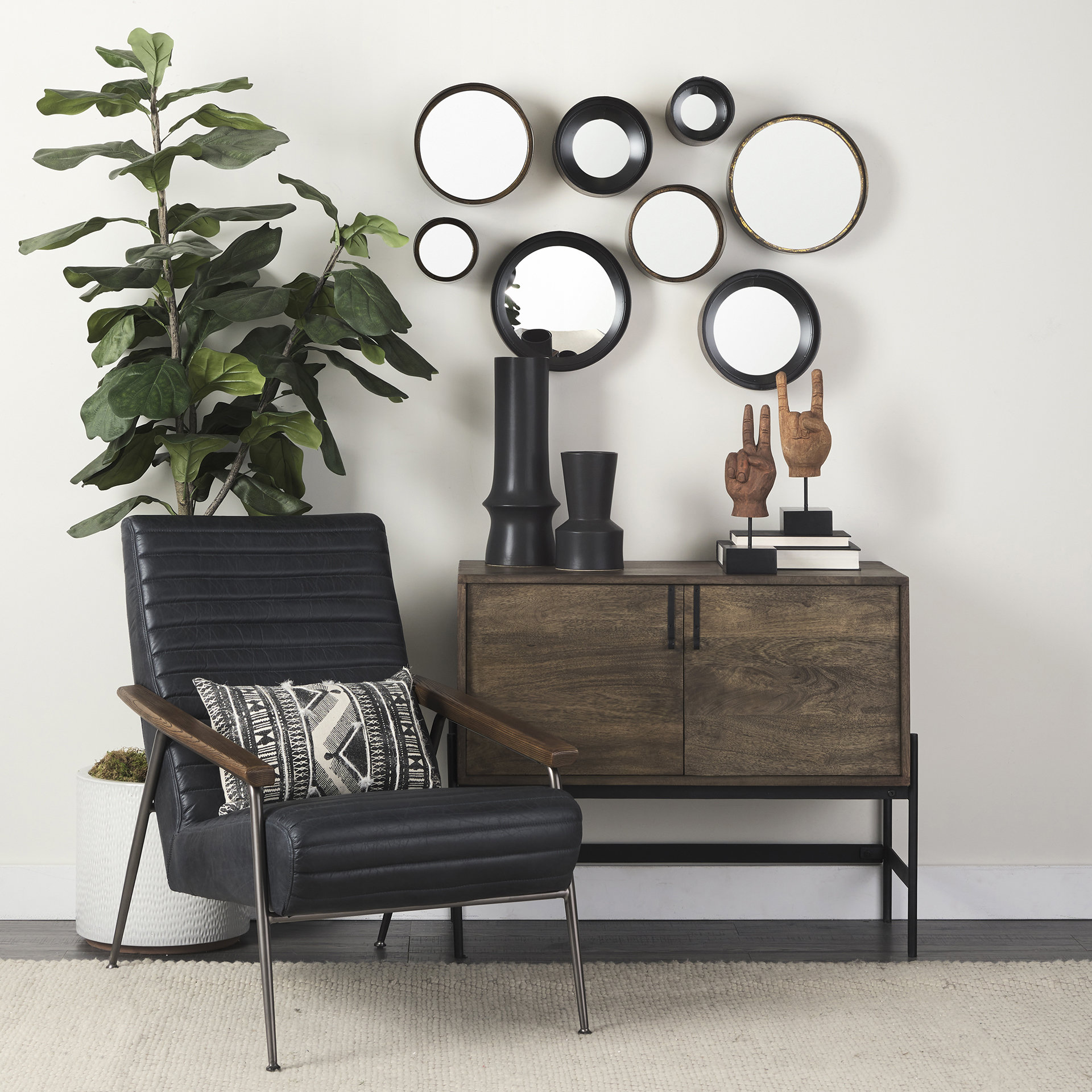 Pacem 4L x 4W Natural Wooden Carved Peace Sign Hand 2 Pacem 4L x 4W Natural Wooden Carved Peace Sign Hand - Image 2