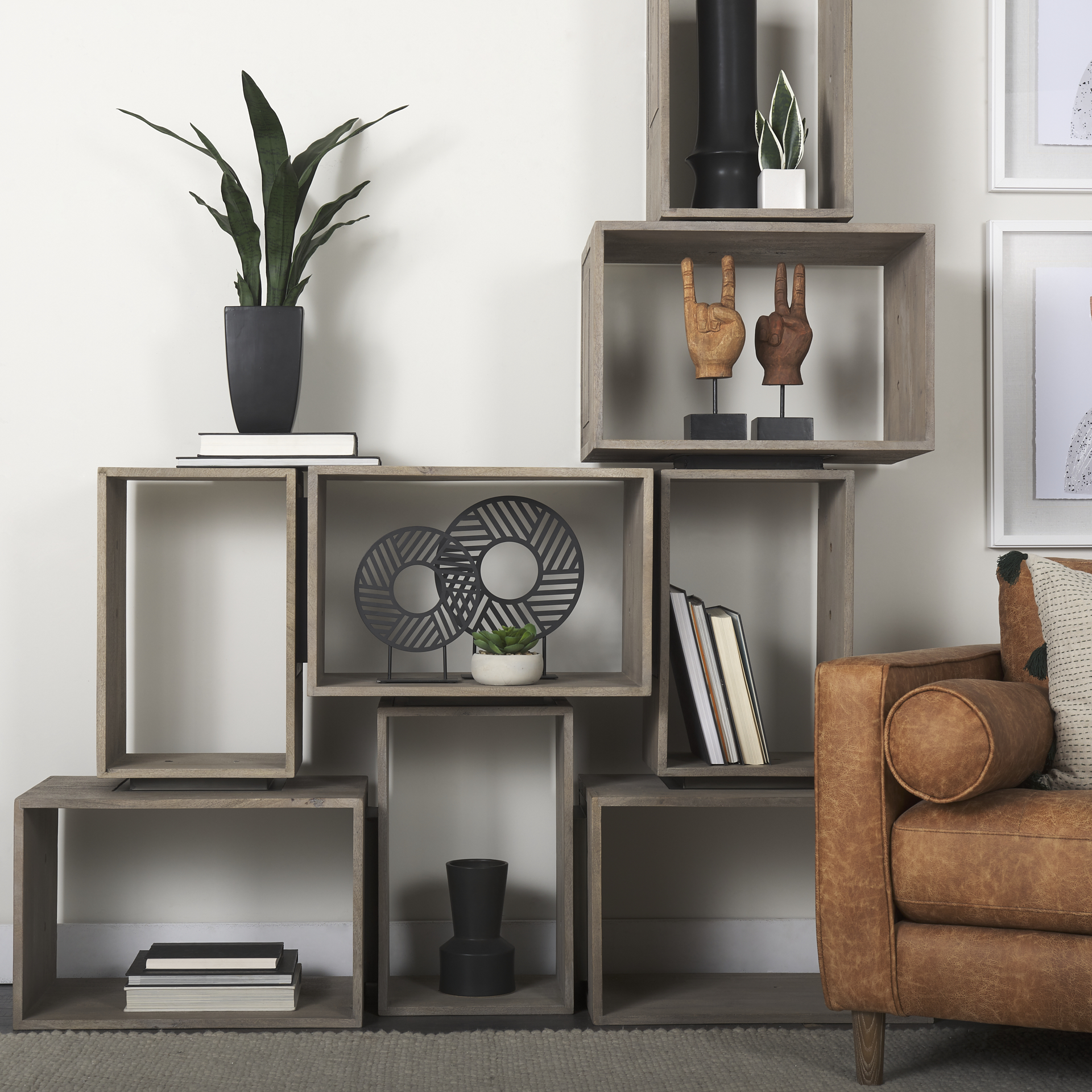 Pacem 4L x 4W Natural Wooden Carved Peace Sign Hand 4 Pacem 4L x 4W Natural Wooden Carved Peace Sign Hand - Image 4