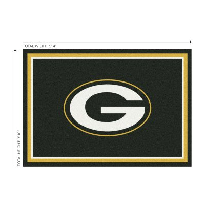Packers 4x6 Spirit Rug Officially Licensed Team Area Rug