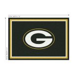 Packers 6x8 Spirit Area Rug Officially Licensed NFL Team Rug