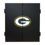 Packers Bristle Dartboard Cabinet Set with Darts