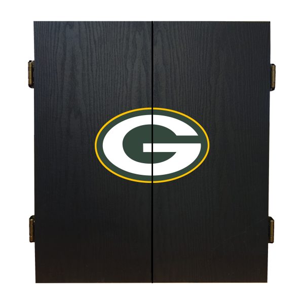 Packers Bristle Dartboard Cabinet Set with Darts 4
