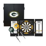 Packers Bristle Dartboard Cabinet Set with Darts