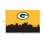 Packers Cityscape 2x3 Hometown Washable Area Rug Green Collection
