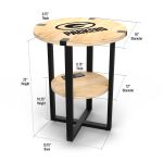 Packers Laser Etched Charging Station Side Table