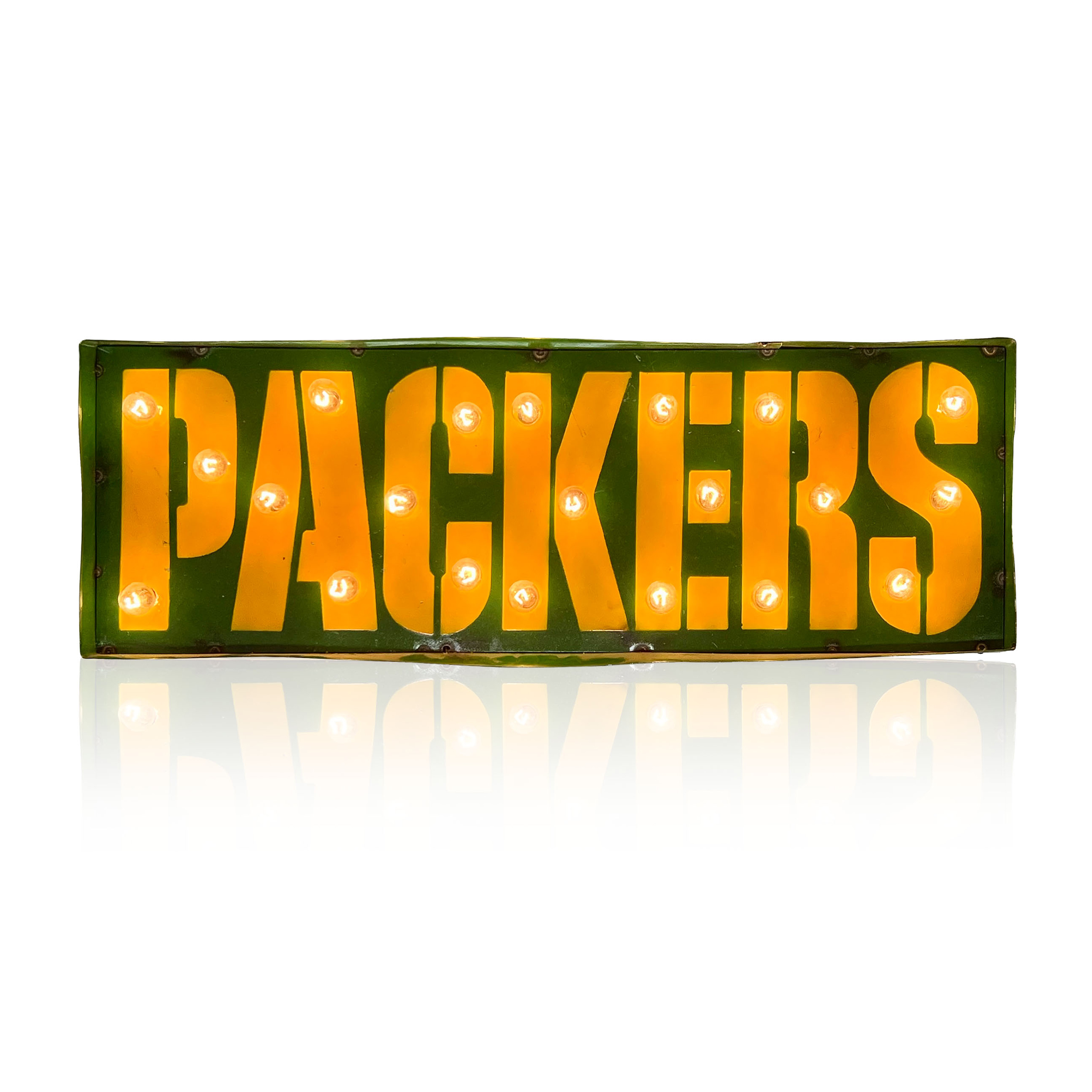Packers Lighted Recycled Metal Street Sign 2 Packers Lighted Recycled Metal Street Sign - Image 2